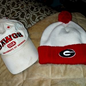 Georgia Bulldogs Hat SnapBack 90s Lids Original Cap and 90s beanie